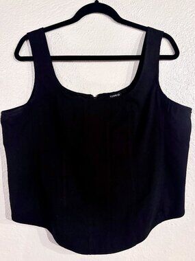 Torrid black crop top